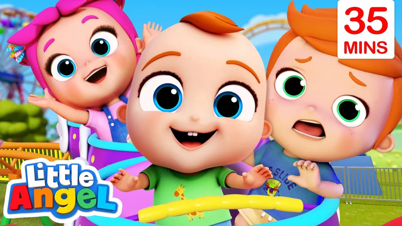 Roller Coasters And Balloons + More Baby John Sing Alongs And Little Angel Nursery Rhymes