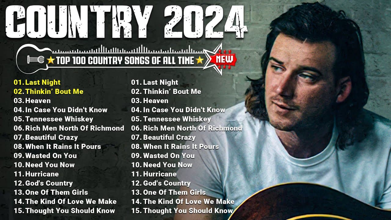 Country Music 2024 - Chris Stapleton, Brett Young, Luke Combs, Morgan Wallen, Kane Brown, Luke Bryan