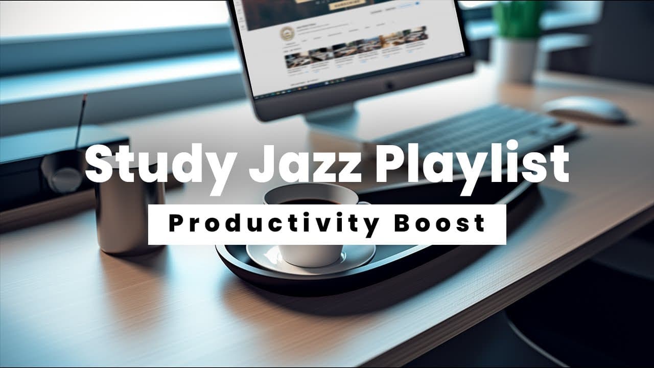 Study Jazz Playlist | Productivity Boost - Jazz Study Music for Improved Focus and Memory