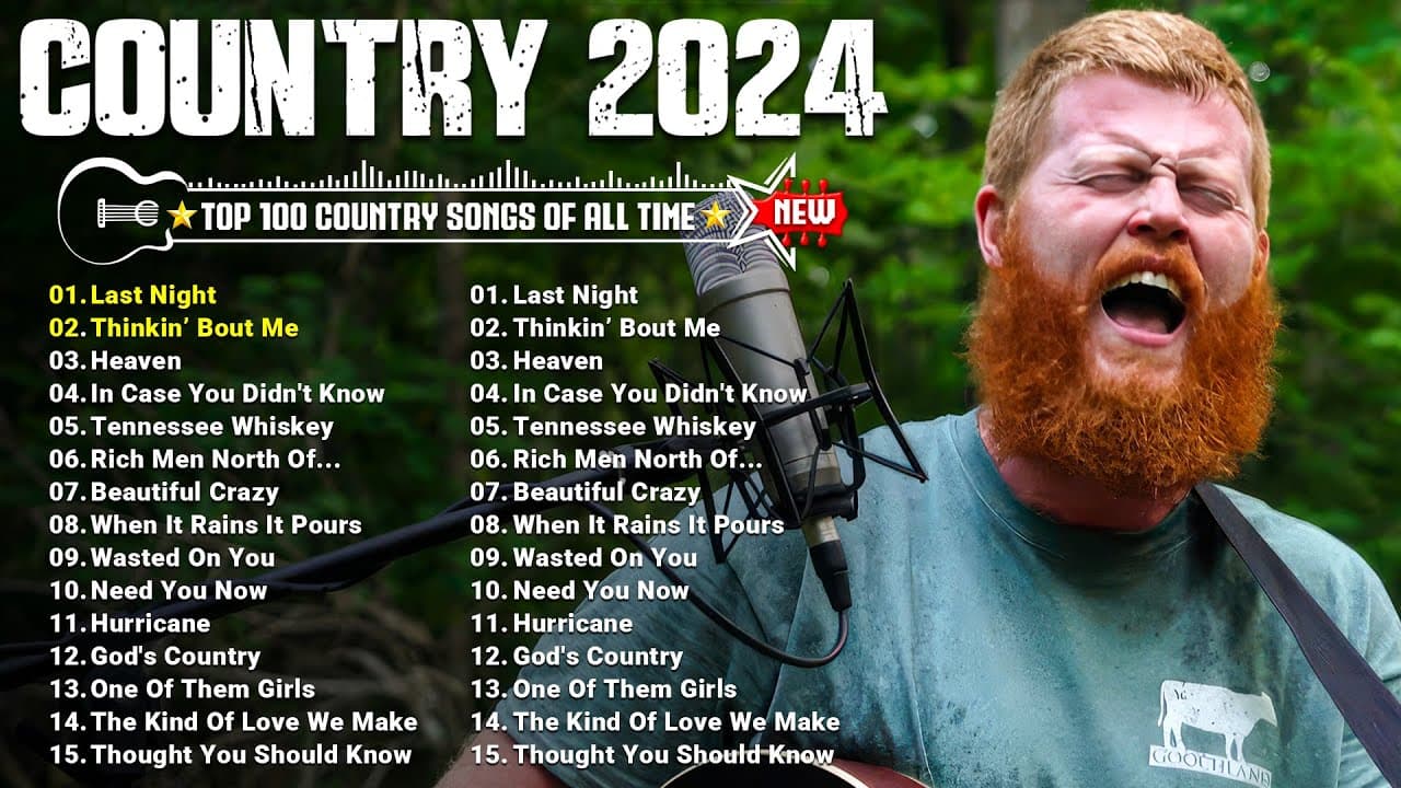 Country Music 2024 - Chris Stapleton, Brett Young, Luke Combs, Morgan Wallen, Kane Brown, Luke Bryan
