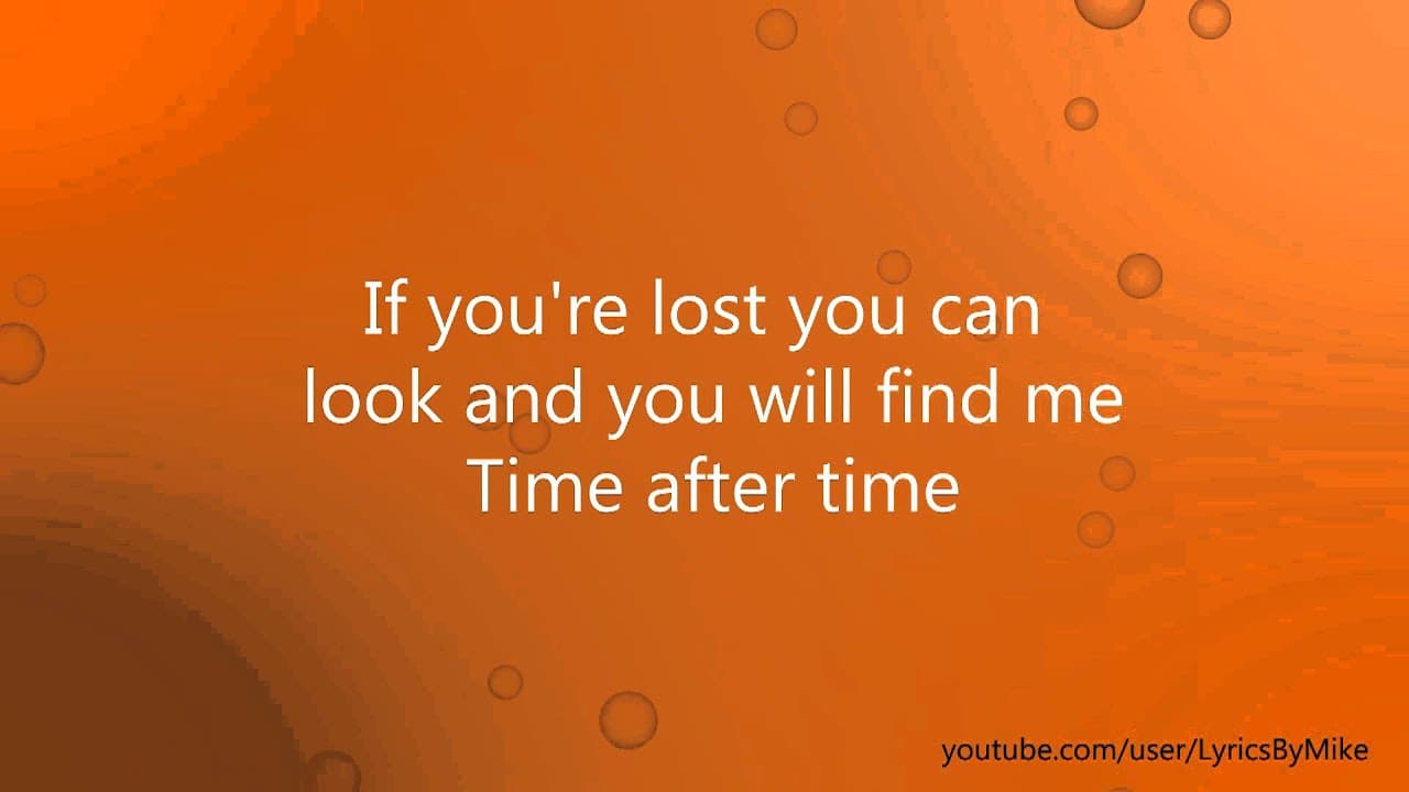 Cyndi Lauper - Time After Time Lyrics