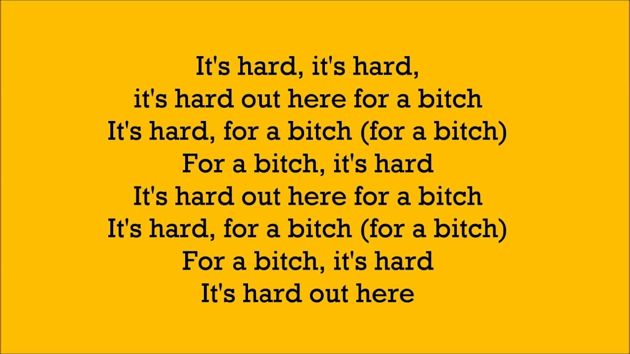 Hard Out Here ~ Lily Allen ~ Lyric Video
