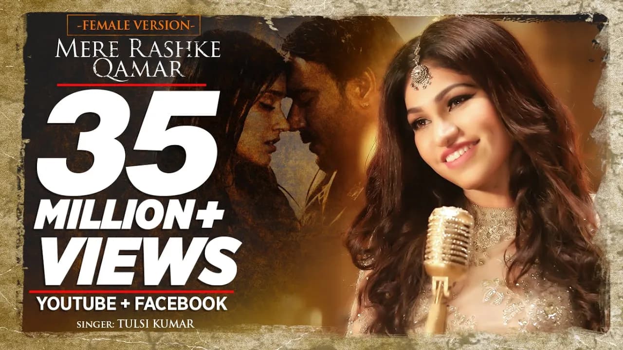 Tulsi Kumar: Mere Rashke Qamar (Female Version) Baadshaho | Ajay Devgn & Ileana D'Cruz
