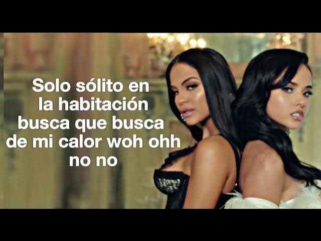 Becky G, Natti Natasha - SIN PIJAMA (Letra/Lyric)