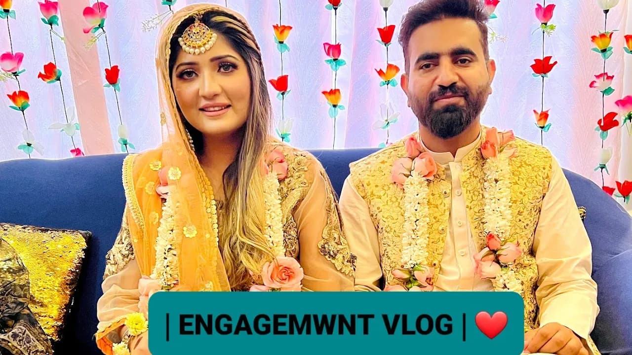 Beautiful Engagement Ceremony | Zille Huma & Ahmad J | ❤️