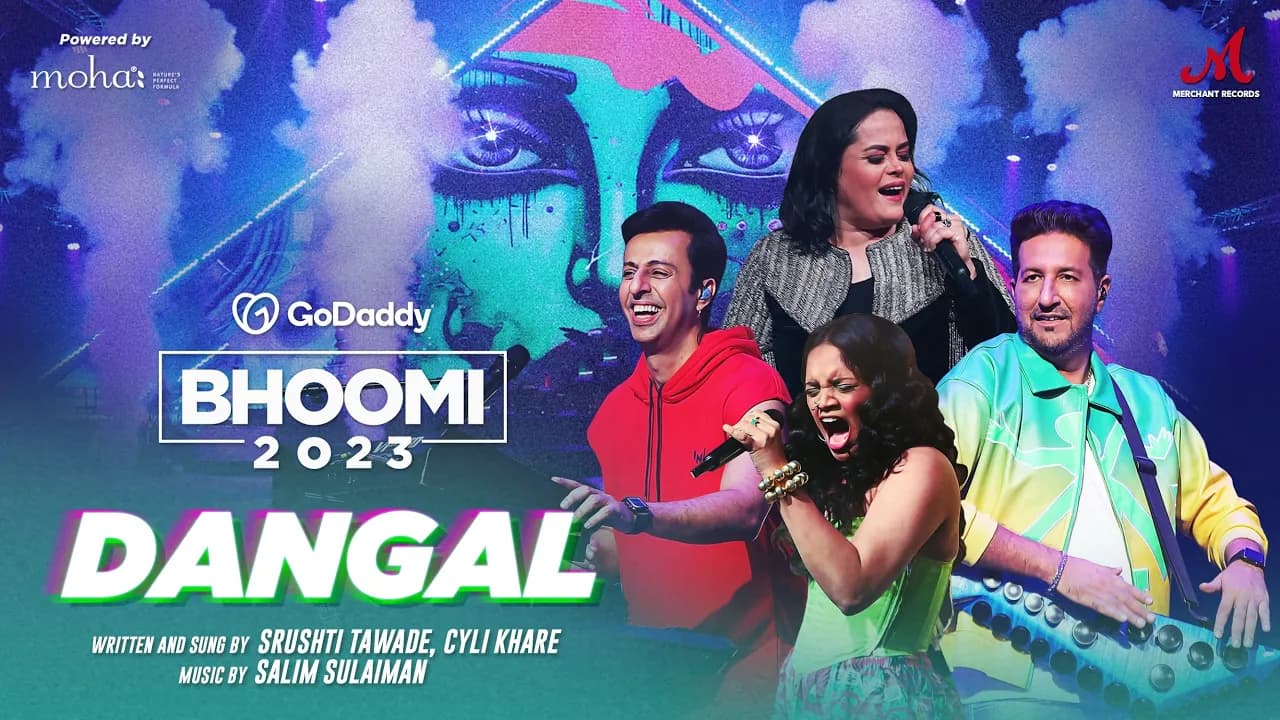 Dangal | GoDaddy IN Bhoomi 2023 | Salim Sulaiman | Srushti Tawade, Cyli Khare | Marathi Ganpati Song