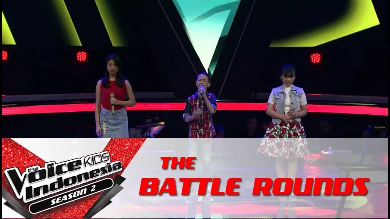 Anggis & Aditya & Kezia "Zamrud Khatulistiwa" | Battle Rounds | The Voice Kids Indonesia S2 GTV 2017