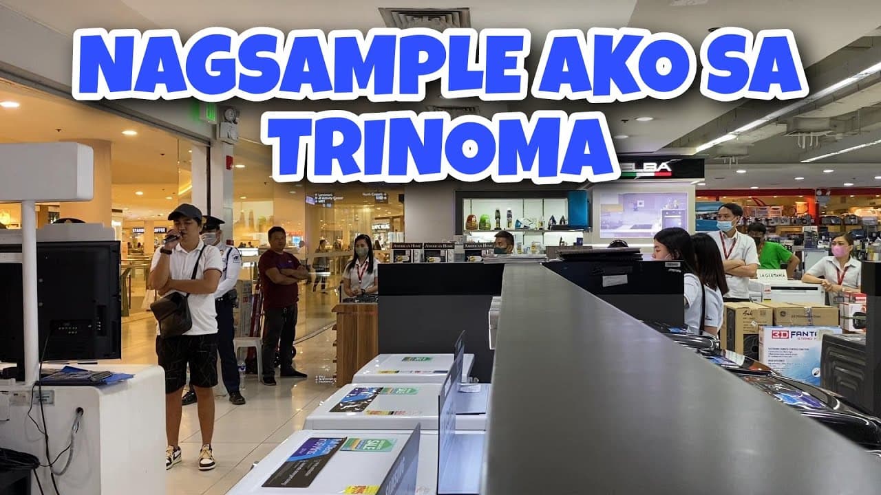 NAG SAMPLE AKO SA TRINOMA | GULAT SILA SA BOSES BABAE