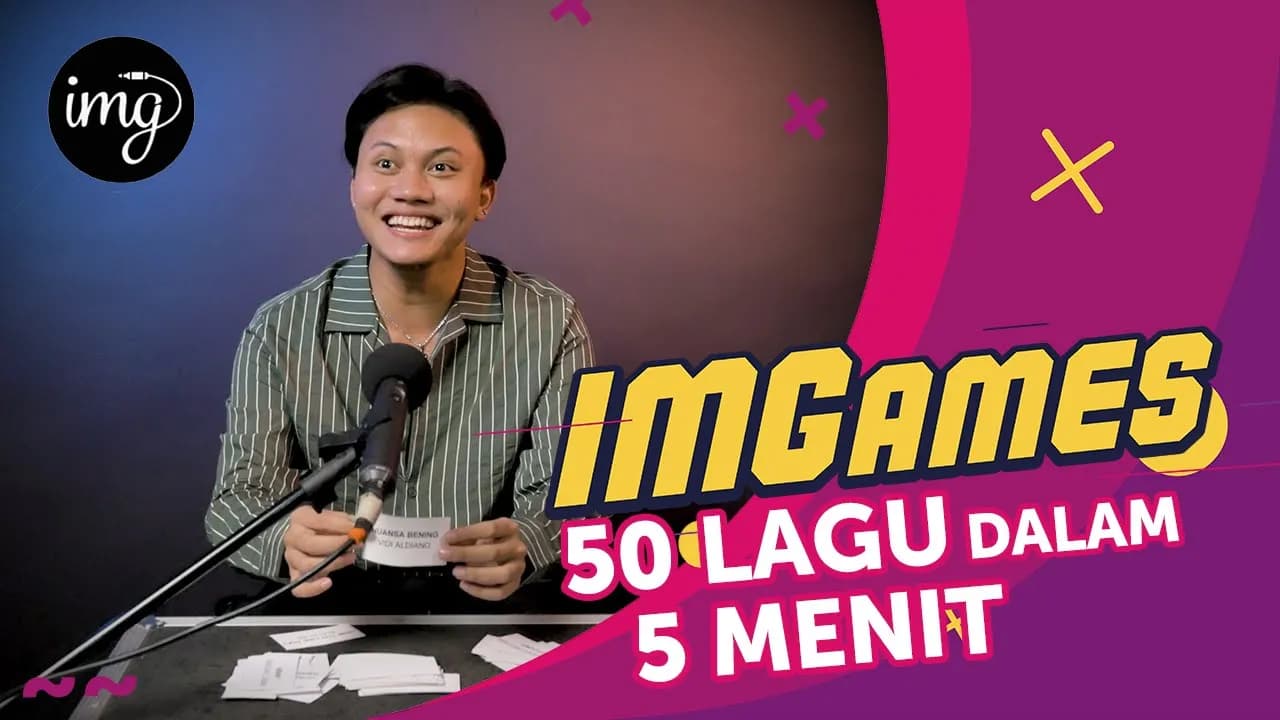 RIZKY FEBIAN PANIK NEBAK LAGU DI #IMGAMES