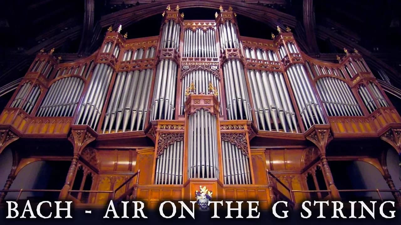 JS BACH - AIR ON THE G STRING - WHITWORTH HALL ORGAN - THE UNIVERSITY OF MANCHESTER - JONATHAN SCOTT