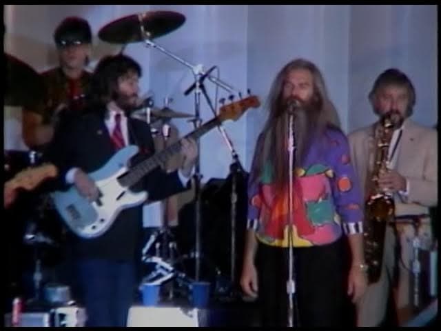 The Reagan’s watch the Performance by the Oak Ridge Boys on October 6, 1983