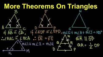 More Theorems on Triangles (Tagalog/Filipino Math)