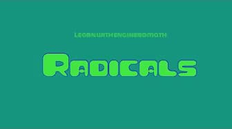 Grade 9 - Radicals (Tagalog/Filipino Math)