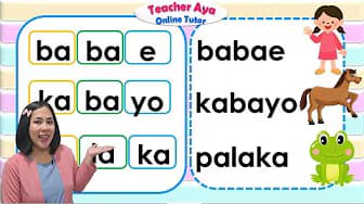 Practice and Learn to Read | Tagalog Reading Lesson | Teacher Aya | Syllables | Three Syllables