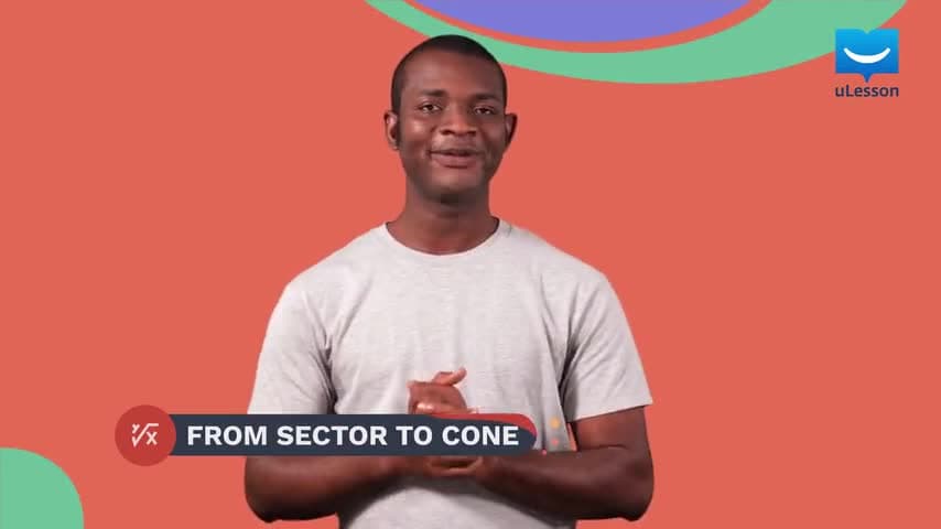 Solids - Pyramids - 22 - From Sector to Cone