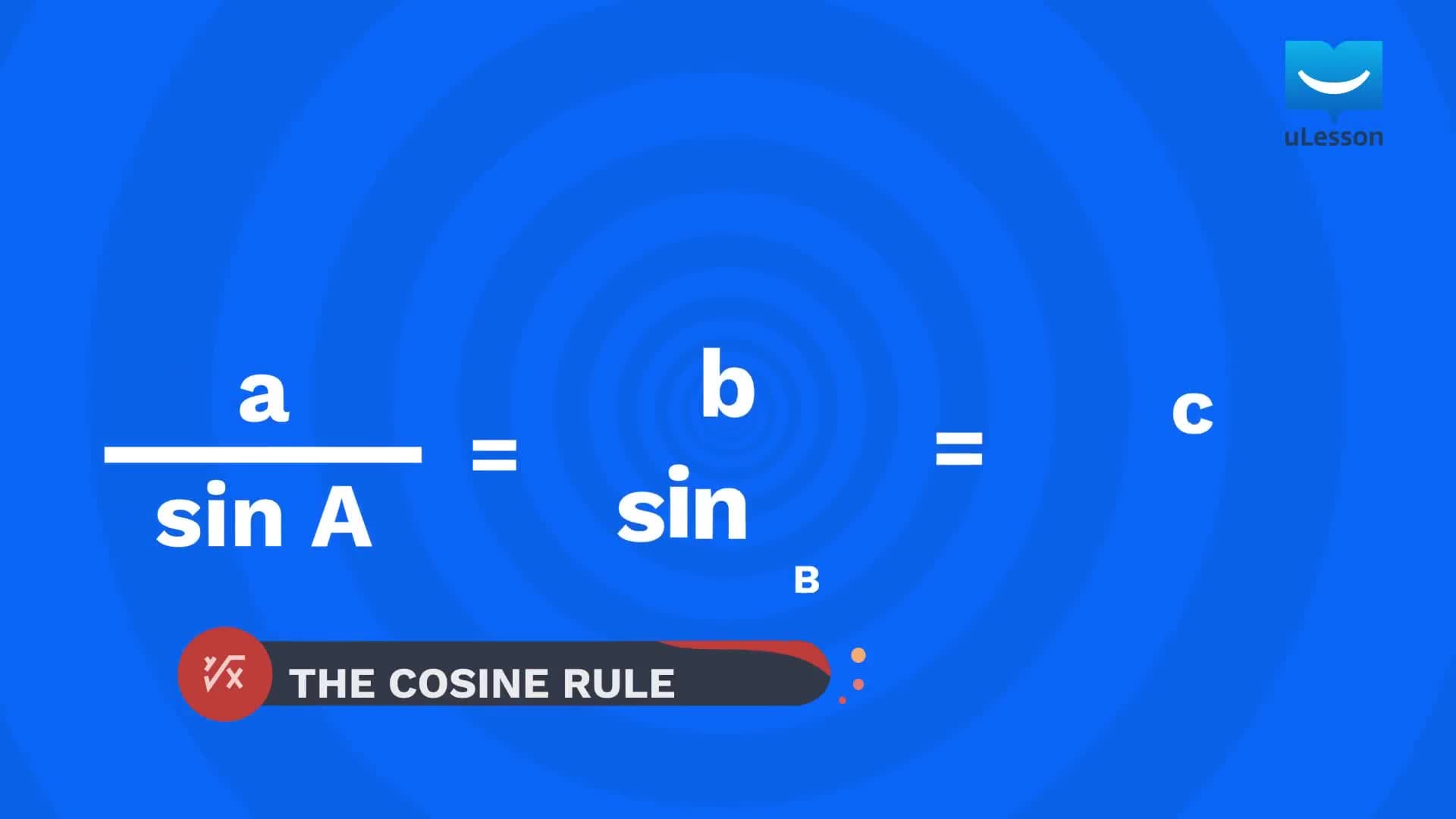 Trigonometry 2 - Cosine Rule - 3 - Cosine Rule