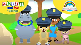 STORYTIME: Akili and Friends and the Police | New Words with Akili | African Educational Cartoons