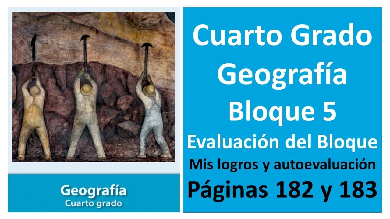Geografía Cuarto Grado de Educación Primaria